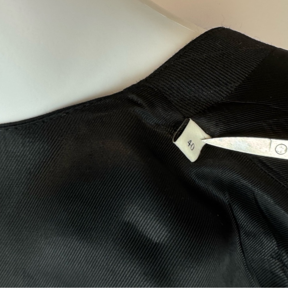 Sandro Pinstriped Twill and Satin Vest 40 - Picture 9 of 10